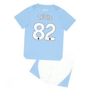 Manchester City Rico Lewis #82 Replika Babytøj Hjemmebanesæt Børn 2023-24 Kortærmet (+ Korte bukser)